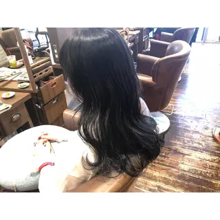 ロング カラー パーマ ヘアアレンジ メンズ キッズ ネイル マツエク・マツパ 藤井 菜緒のヘアスタイル