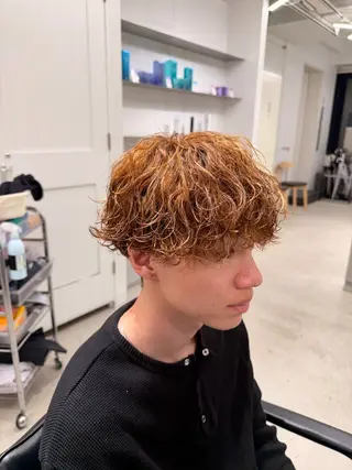 カラー パーマ メンズ メンズ/シャドウ/ 波巻き/kyogoのヘアスタイル