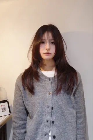 ロング カラー ヘアアレンジ opus 店長大和 レイヤー/赤み消しのヘアスタイル