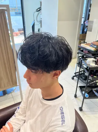 パーマ メンズ 佐々木 拓海のヘアスタイル