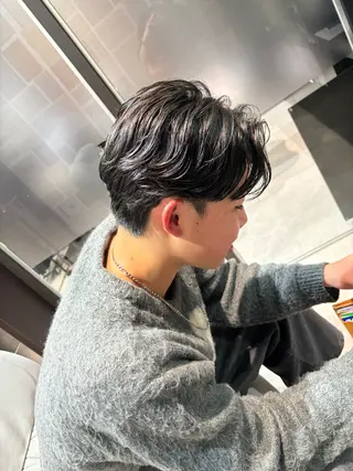 パーマ メンズ 岩堀 聖奈のヘアスタイル