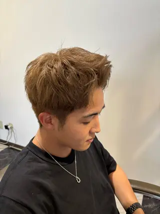 ショート カラー メンズ men's hair VERITAS所属・奥村 健人のヘアスタイル