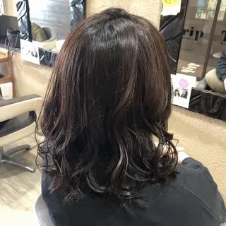 ミディアム カラー 森田 真由のヘアスタイル