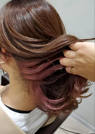 ロング カラー 難波/白髪ぼかし/ KAORIのヘアスタイル