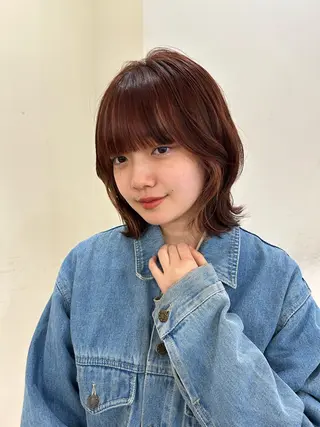 ミディアム 顔周り/レイヤー/ 透明感/あやか💕のヘアスタイル