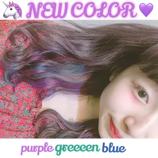 セミロング カラー 💘カラー人気Ｎｏ. １💘SAYAのヘアスタイル