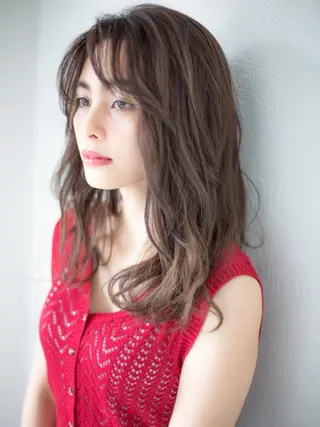 セミロング La・sol HAIRのヘアスタイル