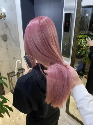 ロング カラー 髪質改善/ハイトーン MOLAのヘアスタイル