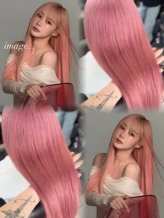 ロング カラー Lani5710所属・🎀ハイトーン・艶 カラー HANA🎀のヘアスタイル