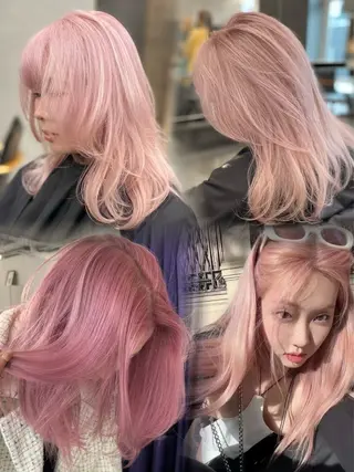 ロング カラー ヘアアレンジ mina 🌷のヘアスタイル