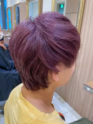 ショート カラー メンズ 古川 琴美のヘアスタイル