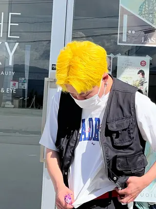 ショート カラー メンズ 𝑬𝑰𝑲𝑰/ 金沢駅西口店のヘアスタイル