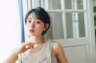 ショート メンズバレイヤージュ 斉藤春のヘアスタイル