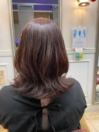 ミディアム カラー 🌼褒められヘア🌼 💐伊藤璃亜💐のヘアスタイル