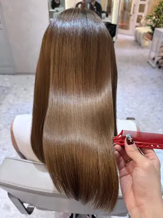 ミディアム カラー 🎀髪質改善/艶髪/ 艶カラー🎀浅田涼風のヘアスタイル