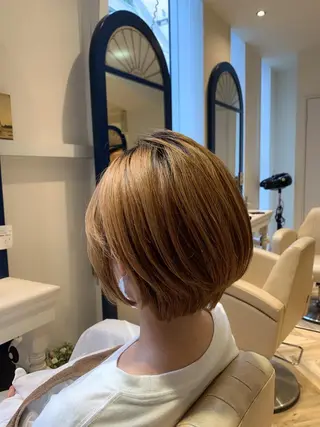 ショート 縮毛/ショート/ ボブ/レイヤー/小原のヘアスタイル