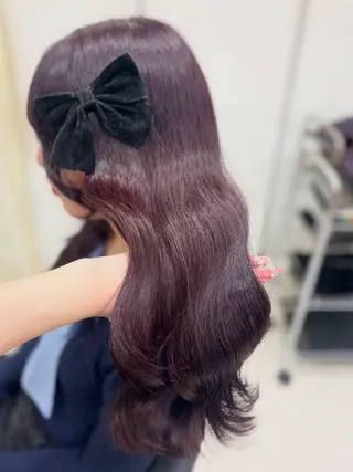 カラー ベージュ・ラベンダー カラー🎀りりのヘアスタイル