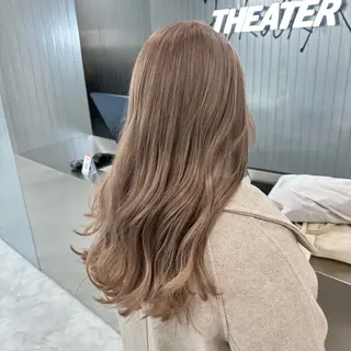 ロング カラー ダブルカラー 韓国レイヤーKYONのヘアスタイル