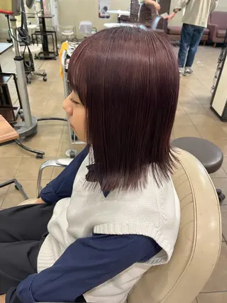 ミディアム カラー 暖色カラー/ フクダ モエ🐿のヘアスタイル