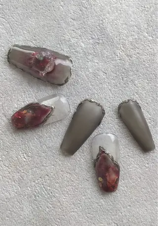 ネイル ⭐︎休業中の練習⭐︎ JNA認定講師髙橋のネイルデザイン