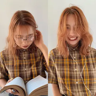 ミディアム カラー ヘアアレンジ BANK'S hair所属・💐ケラチン 髪質改善寺坂雄飛💐のヘアスタイル