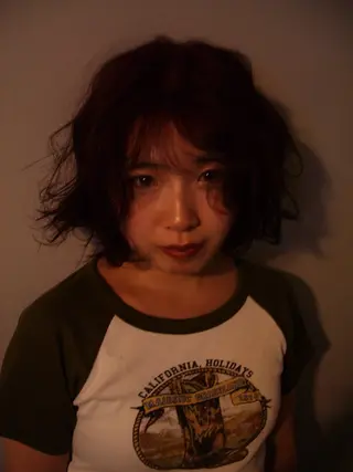 ショート カラー ヘアアレンジ marino マリノのヘアスタイル