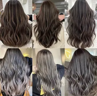 ロング カラー ヘアアレンジ 久米 治仁のヘアスタイル