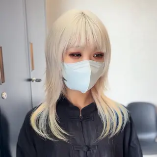 ミディアム カラー 東 大智のヘアスタイル