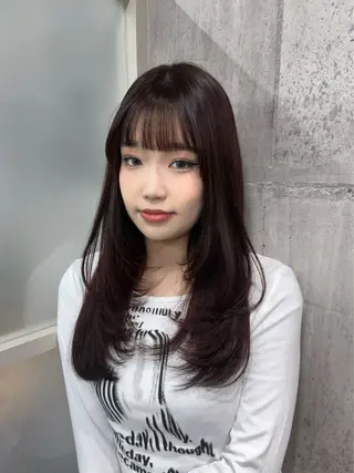 ロング ayano /レイヤー/艶カラーのヘアスタイル