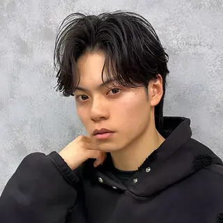 ミディアム Lit.富士 久保田風太のヘアスタイル