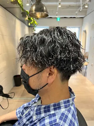 ショート パーマ メンズ 【パーマ満足度No. 1🥇】宮脇 大樹のヘアスタイル