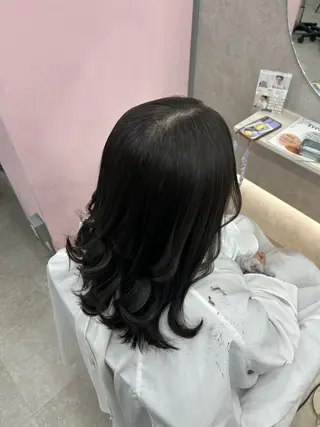 ミディアム カラー ヘアアレンジ 大宮/韓国風🩶/ 七海芽亜利🎀のヘアスタイル