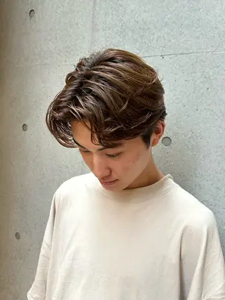 パーマ メンズ 似合わせカット /パーマ岡本淳平のヘアスタイル