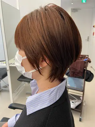 ショート 髪質改善カラー✨質感 ショート✨石山航のヘアスタイル