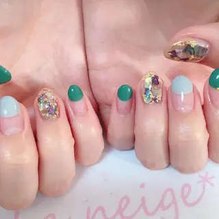 ネイル La neige* yuki 🥯🍑のネイルデザイン