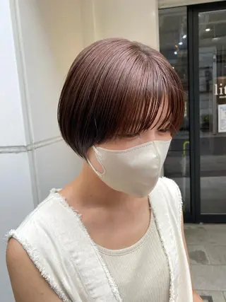 ショート カラー 広島/ボブ/レイヤー 🌿‬wakabaのヘアスタイル
