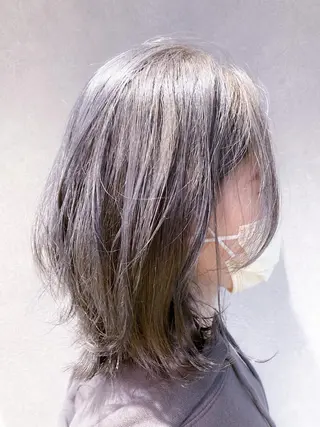 ミディアム カラー 宮下 弦也のヘアスタイル