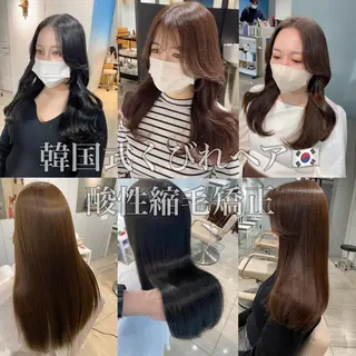 ロング カラー 韓国風レイヤーカット 💎髪質改善"yuiのヘアスタイル