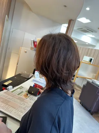 ミディアム 斎藤 みくのヘアスタイル