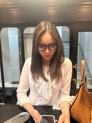 ロング 落合 智登世/ カラーモデル募集中のヘアスタイル