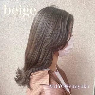 セミロング カラー パーマ ヘアアレンジ メンズ ワット 原宿のヘアスタイル