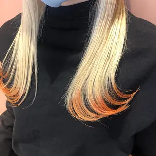 セミロング 艶ハイトーン👑♡ NATSUKIのヘアスタイル