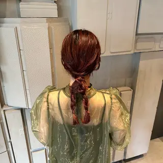 ヘアアレンジ 韓国風/オシャレ /縮毛矯正/滝口琴未のヘアスタイル