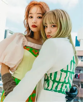 ミディアム カラー SALOWIN 栄所属・河西 彩香/ブリーチカラーのヘアスタイル