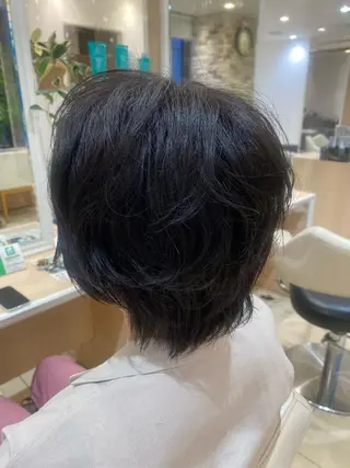 ショート パーマ 🩵波巻き／ツイスパ HARU💎のヘアスタイル
