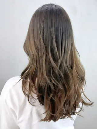 セミロング ヘアアレンジ パーマ カラー ITbyALBUM 八王子店のヘアスタイル