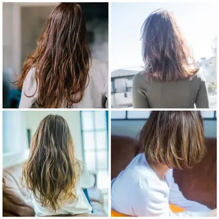 ミディアム カラー ヤナ マネージャーのヘアスタイル