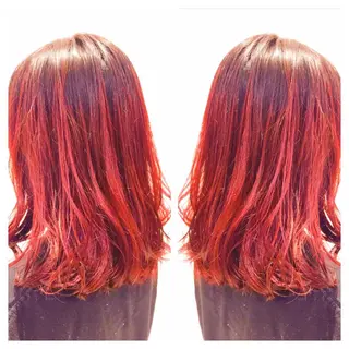 ロング カラー 田中 慎也のヘアスタイル