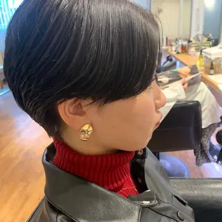 ショート コテ巻きパーマ/韓国 パーマ/佐野のヘアスタイル