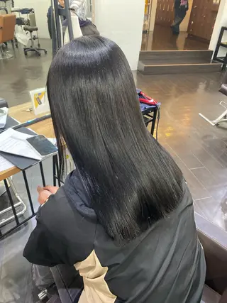 セミロング カラー ヘアアレンジ 🍒ᩚ名駅/艶髪 縮毛矯正/あゆ🍒ᩚのヘアスタイル